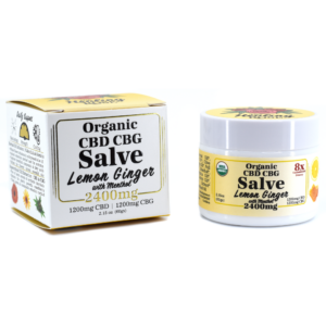 Organic Lemon Ginger Menthol CBD CBG Salve | 8x Potency