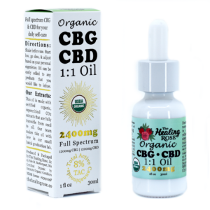 Organic Full Spectrum CBG:CBD Oil | 1:1 | 2400mg