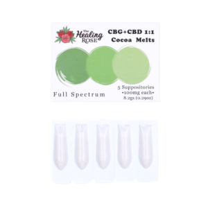 CBG:CBD 1:1 Cocoa Melts | 500mg | 5 Suppositories