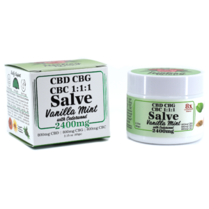 Vanilla Mint CBD CBG CBC Salve | 8x Potency